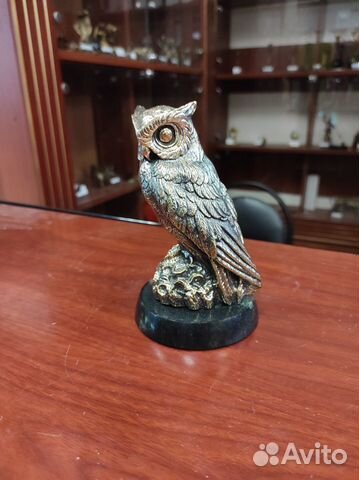 Сова статуэтка бронза