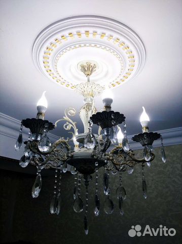 Люстра Иран бронза хрусталь эксклюзив новая 6 ламп
