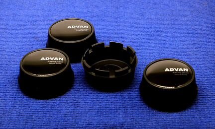 Комплект колпачков литого диска Advan Racing Black