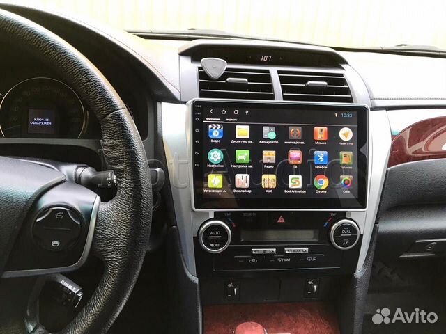 Магнитола для Toyota Camry v50 с установкой