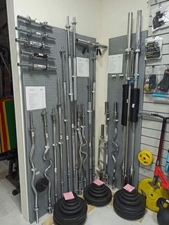 Гриф прямой хром. L-150см (R0228)