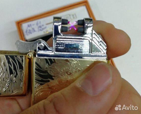 USB зажигалка с двойной электро дугой (44-51)