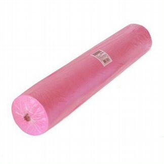 Простыни одноразовые розовые в рулоне и в сложении