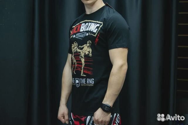 Футболка принт кикбоксинг
