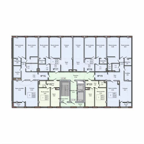 3-к. квартира, 85 м², 12/14 эт.