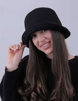 Шляпка модная замша на осень