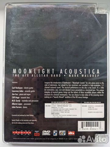 Moonlight Acoustica DVD Audio