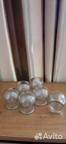 Банки медицинские массажные СССР 6шт