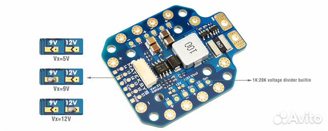 Matek PDB-HEX 2-12S 5A 5V/9V/12V BEC