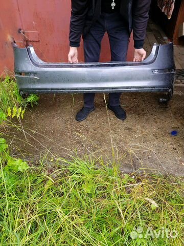 Задний бампер на Киа Рио 3