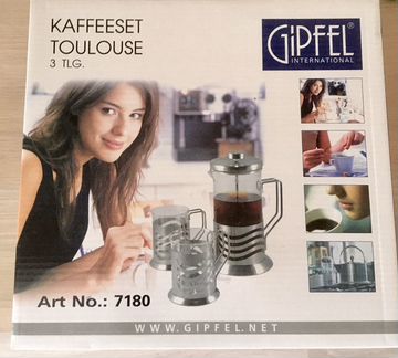 Френч-пресс + 2 стакана