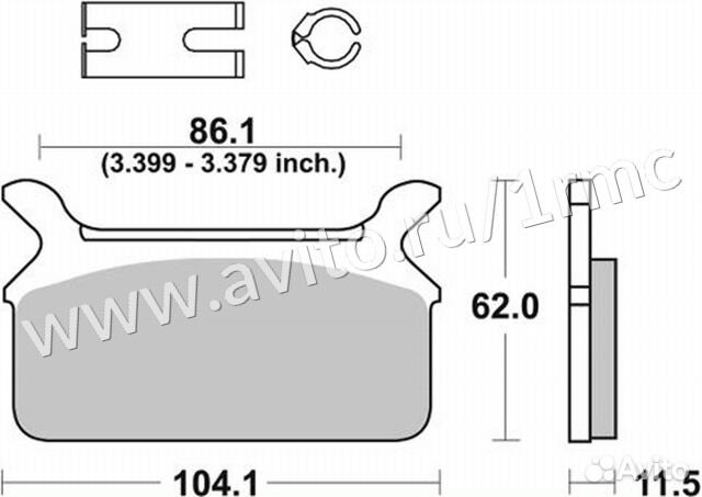 Тормозные колодки harley davidson 93 - 99