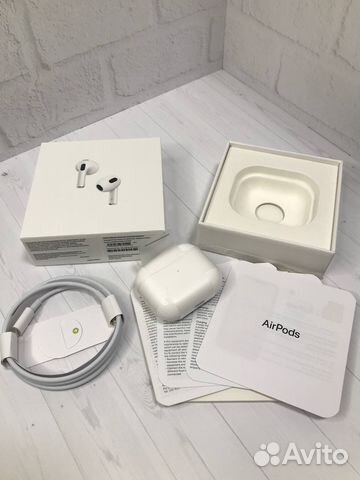 Наушники Airpods 3 новые оригинальный чип Airoha