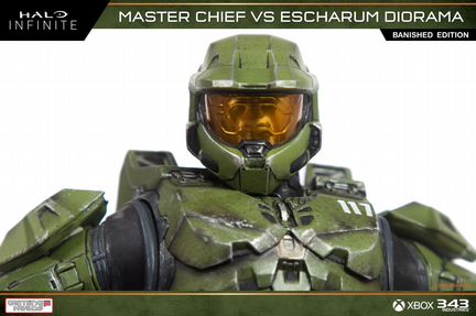 Halo Infinite: Master Chief v Escharum diorama