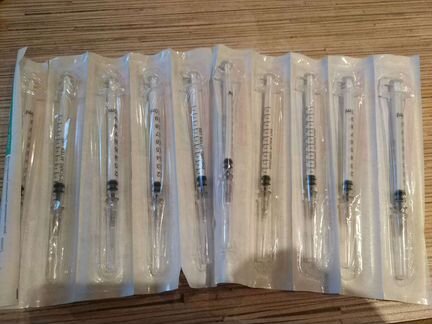 Шприц инсулиновый 1мл х 10 штук