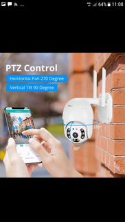 Камера видеонаблюдения, IP купольная камера wi-fi