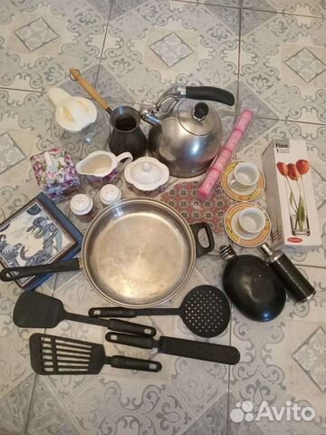 Кухонная утварь, посуда, графин, бокалы