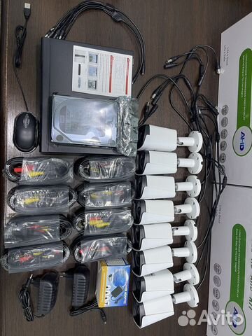 Комплект видеонаблюдения Full HD 8 камер улица