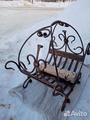 Дровница кованая