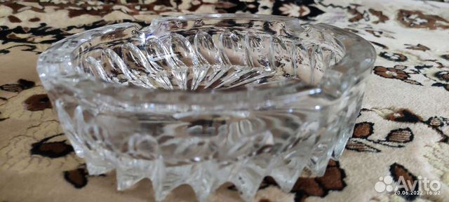 Хрустальная сигарная пепельница