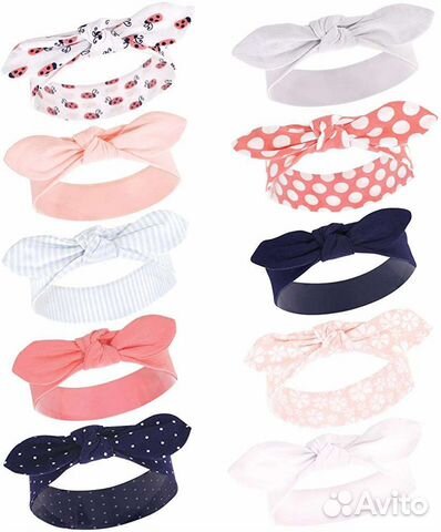 Повязочка 100 хлопок на голову для малышки
