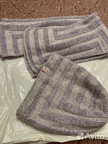 Комплект шапка и шарф женский