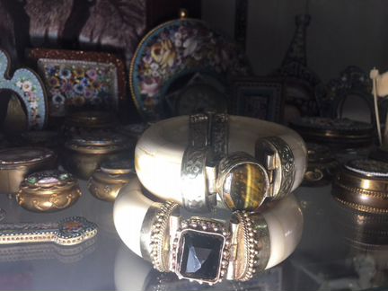 Браслеты кость индия винтаж ручная работа камни