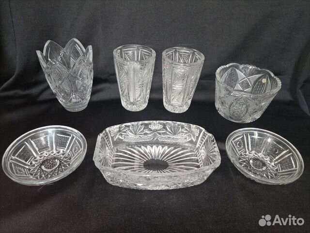 Хрусталь. Ваза, конфетница