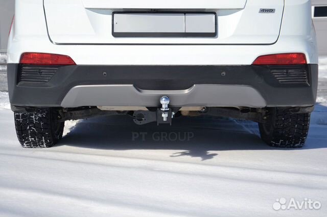 Фаркоп (тсу) под квадрат для Hyundai Creta