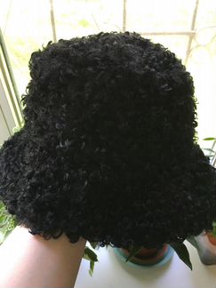 Панама (плюшевая) черная