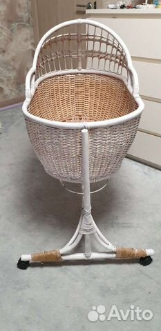 Детская люлька колыбель плетеная