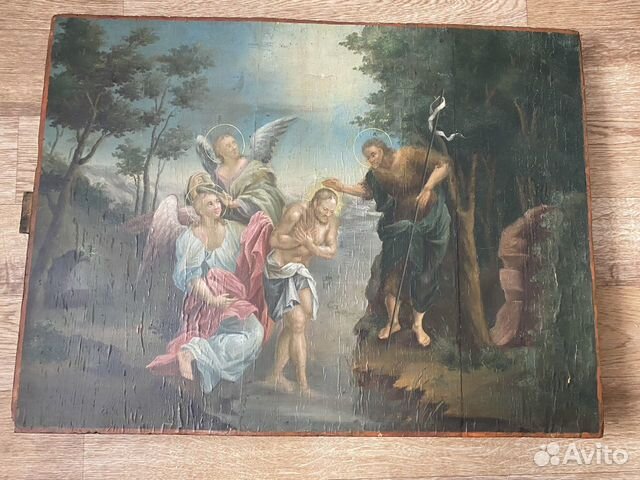 Старинная икона Иоанн Креститель