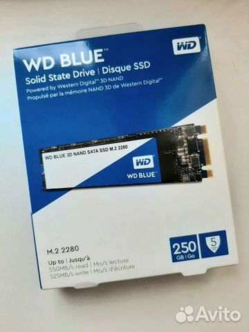 Новый SSD WD Blue 250Gb M.2 2280