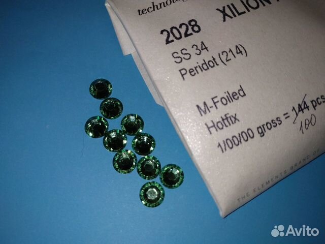 Swarovski стразы Hotfix ss34 10 шт