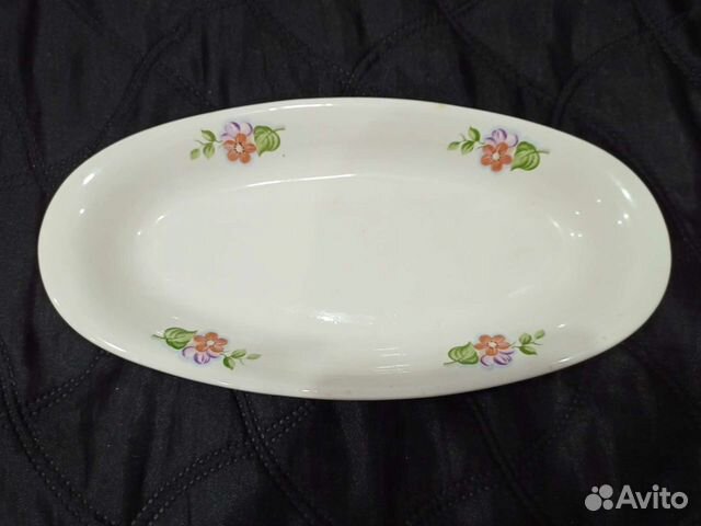 Блюдо овальное, селедочница зик Конаково