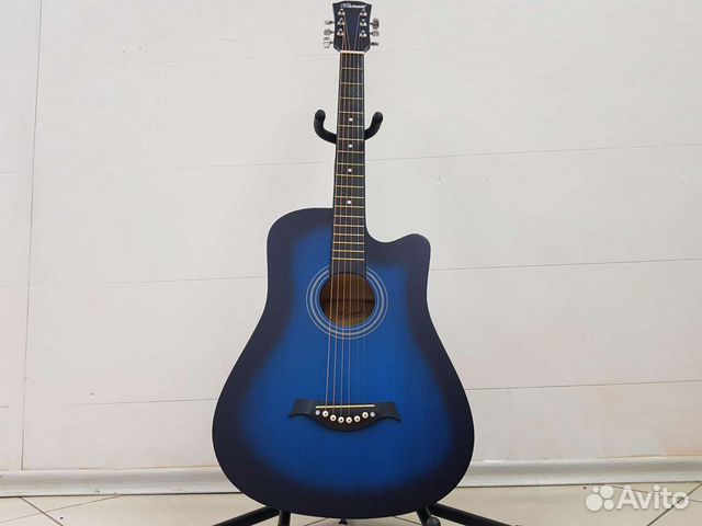Новая акустическая гитара Belucci синяя