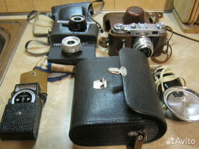 Фотоаппараты СССР, вспышка, фотоэкспонометр