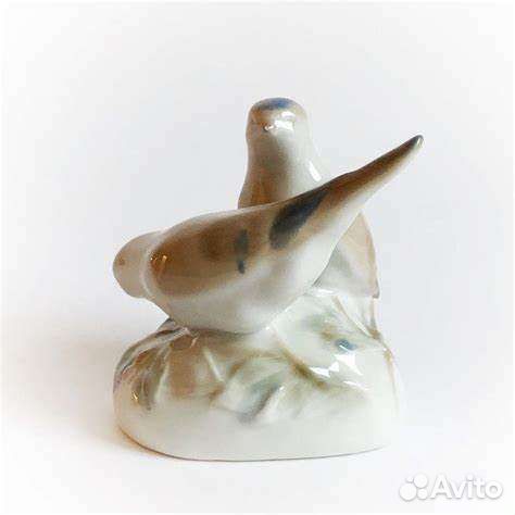 Фарфоровые статуэтка Две птички