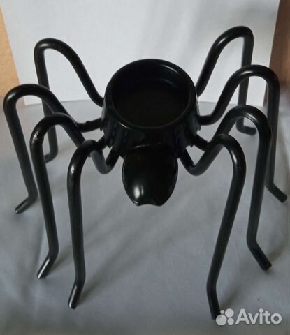 Железный подсвечник хэллоуин паук