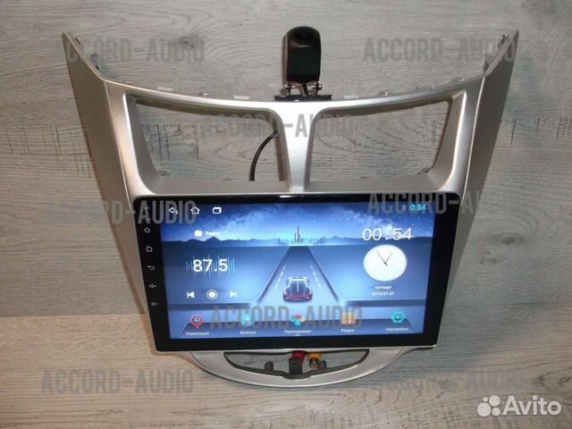 Магнитола 2DIN Hyundai Solaris Android с камерой