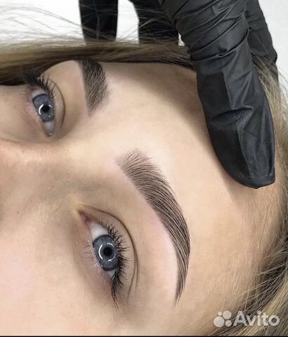 Коррекция и окрашивание бровей, ламинирование ресн