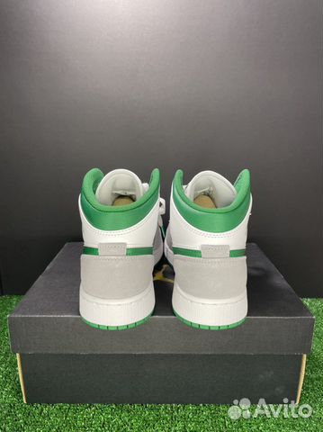 Air Jordan 1 Mid Green Grey