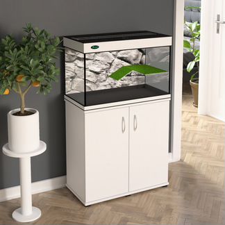 Террариум 100 литров для черепахи белый