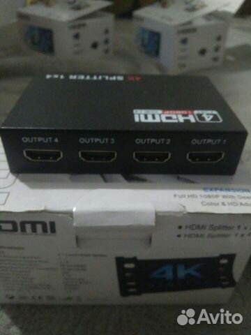 Hdmi splitter 1-4 разветвитель