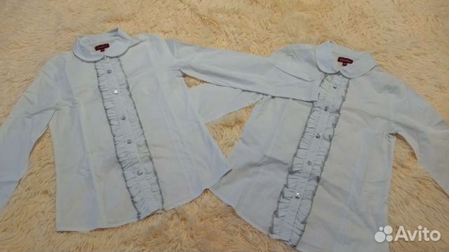 Блузки белые р. 140