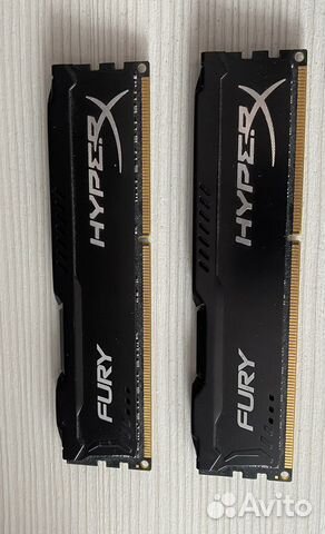 Оперативная память DDR3 Hyper X fury (8гб х 2)