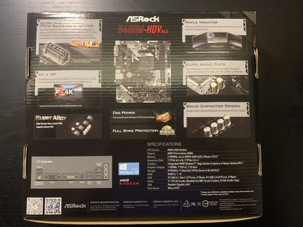 Материнская плата ASRock B450M-HDV R4.0