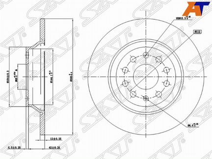 Диск тормозной audi Q3