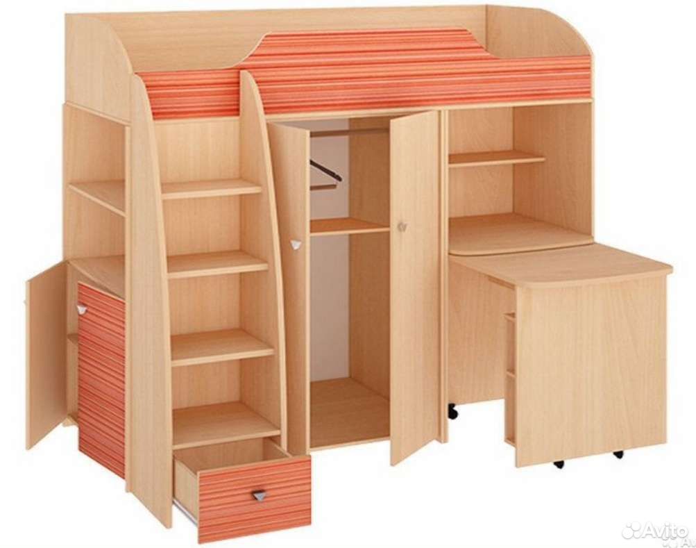модульная мебель с кроватью чердаком