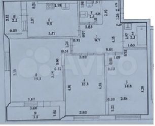 3-к. квартира, 73 м², 17/20 эт.